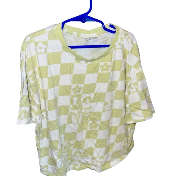 Zara Kids Green and White Checkered Tee - Picture 1 of 2